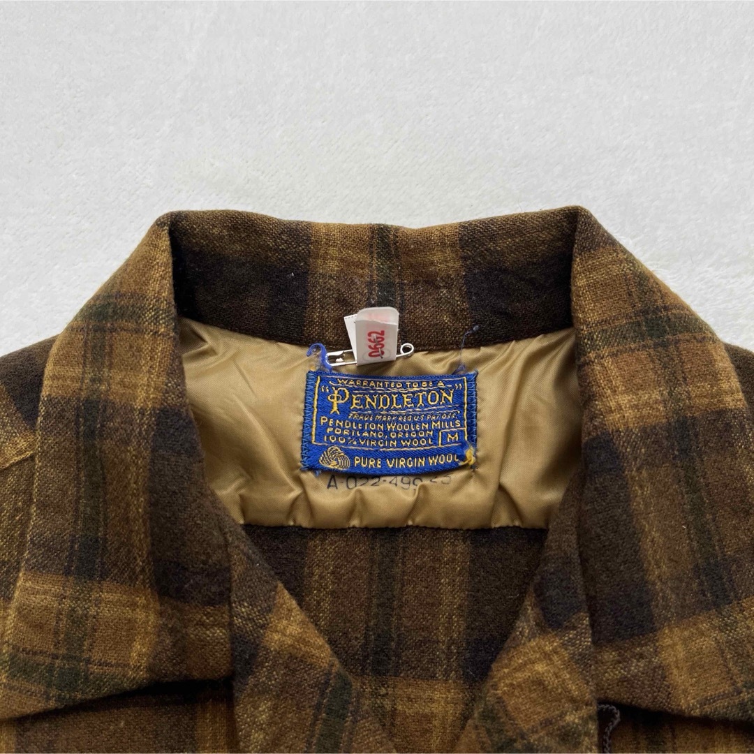 PENDLETON(ペンドルトン)の【希少】極上配色 60's PENDLETON オンブレチェックシャツ M メンズのトップス(シャツ)の商品写真