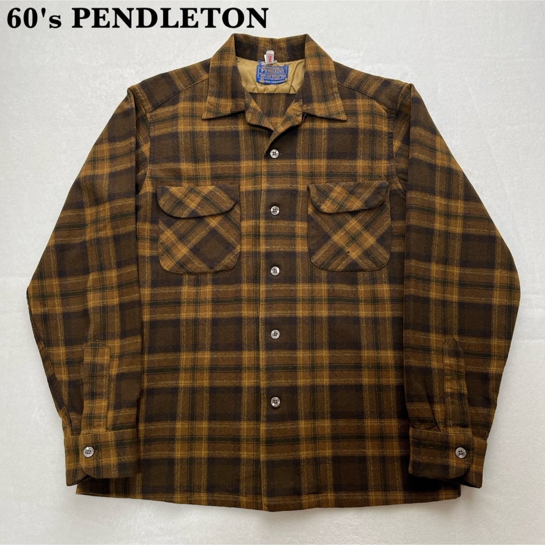 PENDLETON(ペンドルトン)の【希少】極上配色 60's PENDLETON オンブレチェックシャツ M メンズのトップス(シャツ)の商品写真