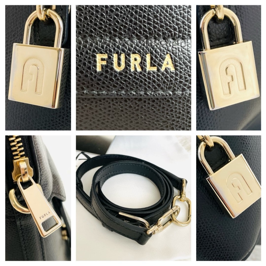 Furla(フルラ)の美品★FURLA フルラ 新型 パイパー 2WAYショルダーバッグ ブラック S レディースのバッグ(ショルダーバッグ)の商品写真