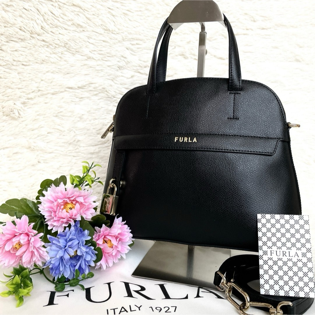 Furla(フルラ)の美品★FURLA フルラ 新型 パイパー 2WAYショルダーバッグ ブラック S レディースのバッグ(ショルダーバッグ)の商品写真