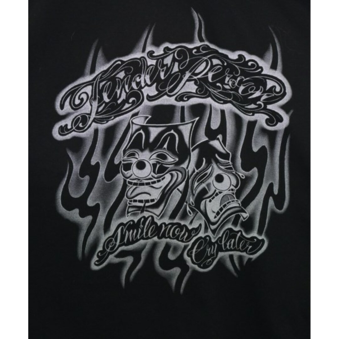 TENDER PERSON Tシャツ・カットソー 3(L位) 黒 【古着】【中古】 メンズのトップス(Tシャツ/カットソー(半袖/袖なし))の商品写真