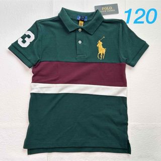 ポロラルフローレン(POLO RALPH LAUREN)の新作◇ラルフローレン ビッグポニー半袖ポロシャツ グリーン 6/120(Tシャツ/カットソー)