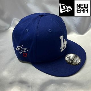 【日本未発売】 MLB公式 NEWERA ドジャース 大谷翔平サイン刺繍入り(応援グッズ)