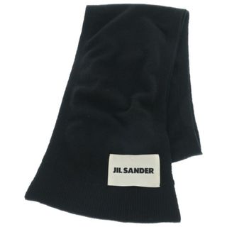 ジルサンダー(Jil Sander)のJIL SANDER ジルサンダー マフラー - 黒 【古着】【中古】(マフラー)