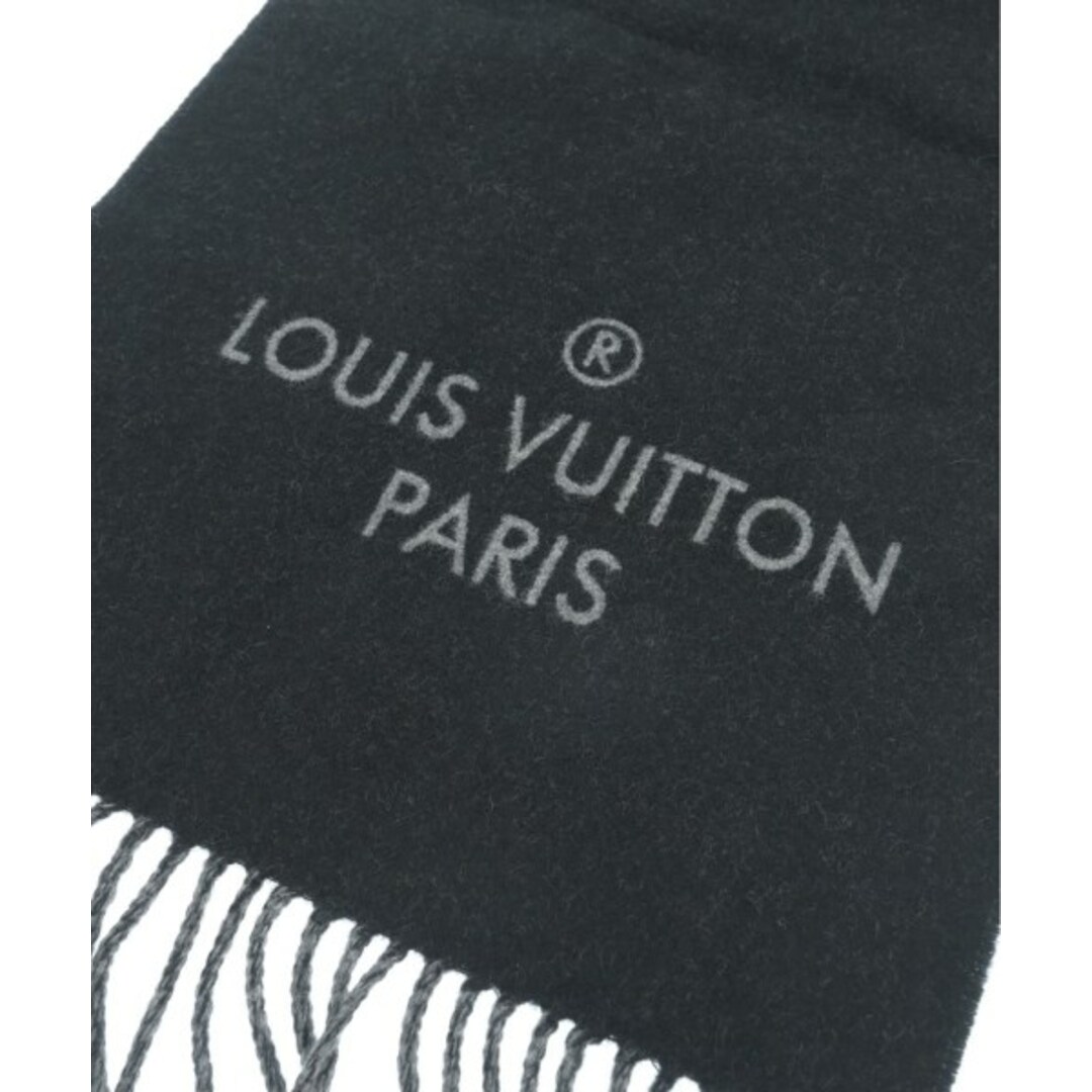 LOUIS VUITTON(ルイヴィトン)のLOUIS VUITTON ルイヴィトン マフラー - 黒等 【古着】【中古】 メンズのファッション小物(マフラー)の商品写真