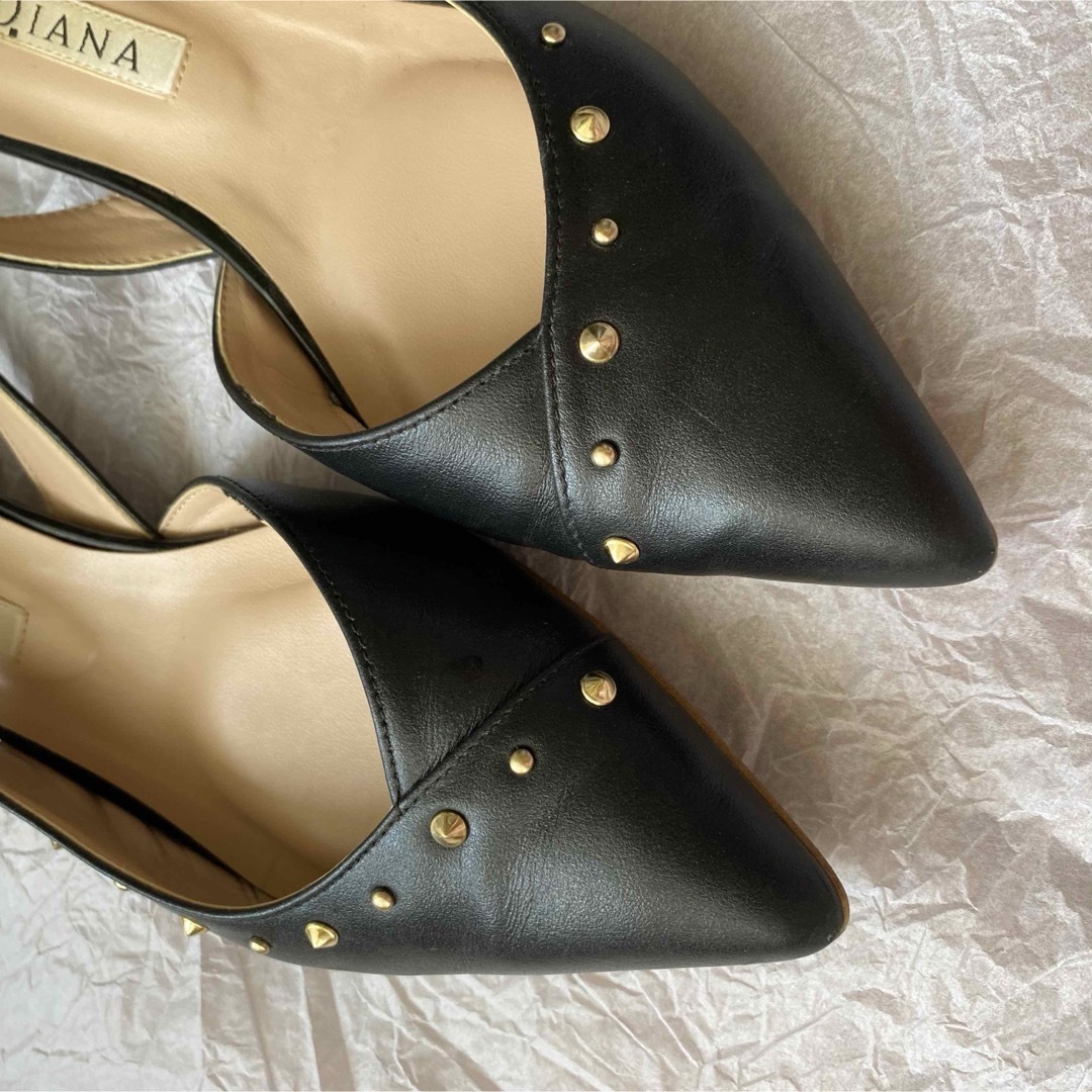 DIANA(ダイアナ)の超美品　DIANA ダイアナ　22.5 パンプス　ミュールパンプス　スタッズ レディースの靴/シューズ(ハイヒール/パンプス)の商品写真