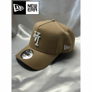 【日本未発売】NEWERA ロサンゼルスドジャース キャップ 逆ロゴ 薄茶色(応援グッズ)