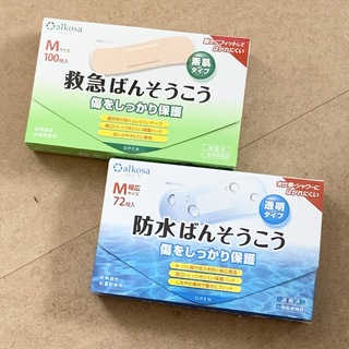 【新品】アルコーサ 絆創膏 救急＆防水ばんそうこう Mサイズ2種類《送料込》(その他)