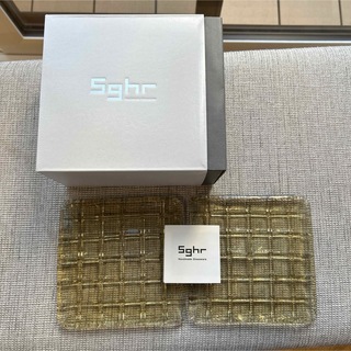 スガハラ(Sghr)の【未使用品】Sghr スガハラガラス　角形プレート２枚(食器)