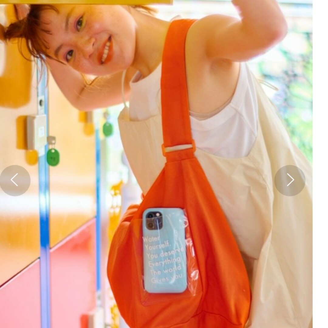 Kastane(カスタネ)のYuri Hanamori コラボ ショルダーBAG オレンジ レディースのバッグ(ショルダーバッグ)の商品写真
