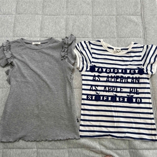 エフオーキッズ(F.O.KIDS)の半袖トップス130 女の子　２枚セット(Tシャツ/カットソー)
