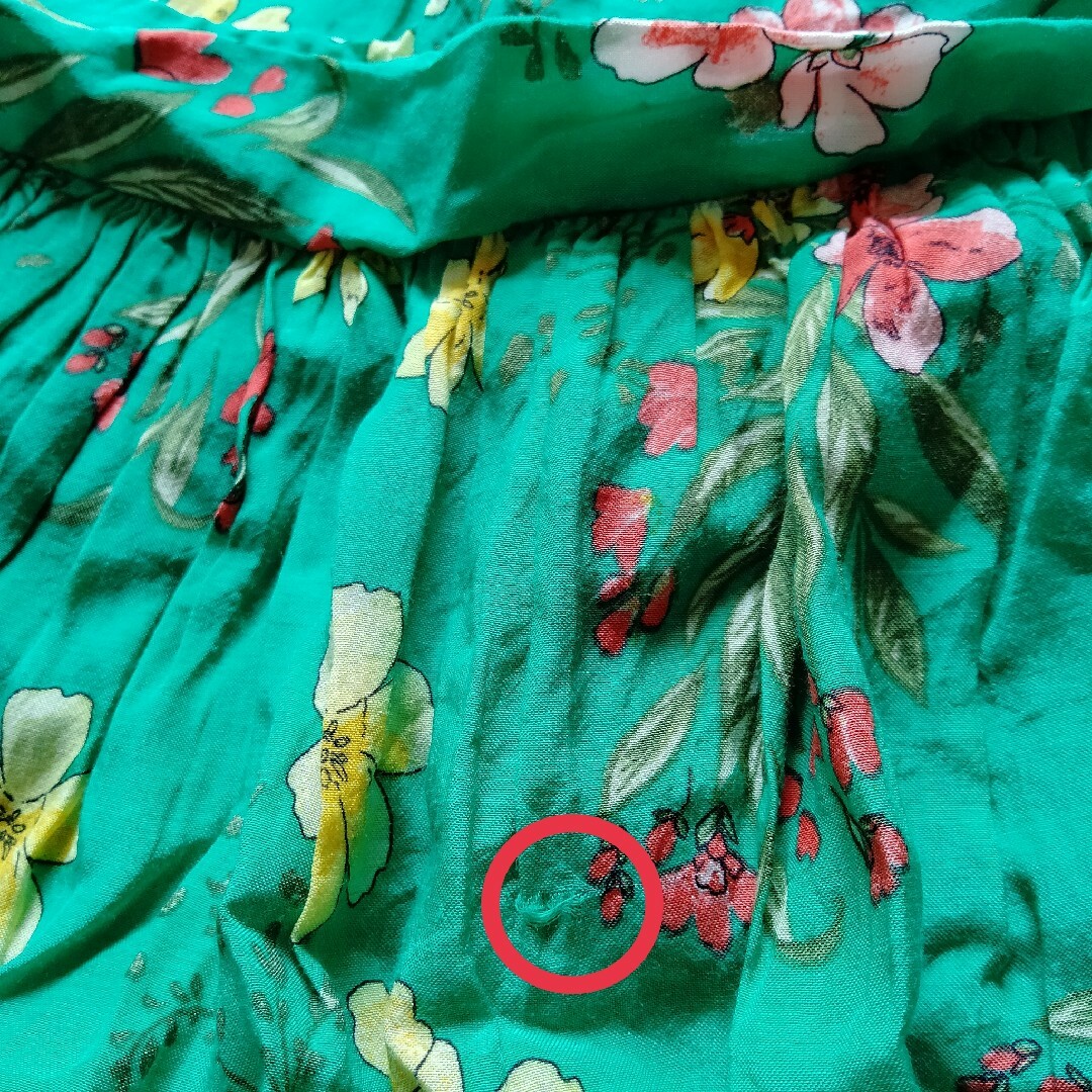 NEXT(ネクスト)のNEXT　ノースリーブワンピース　90 　花柄　緑 キッズ/ベビー/マタニティのキッズ服女の子用(90cm~)(ワンピース)の商品写真