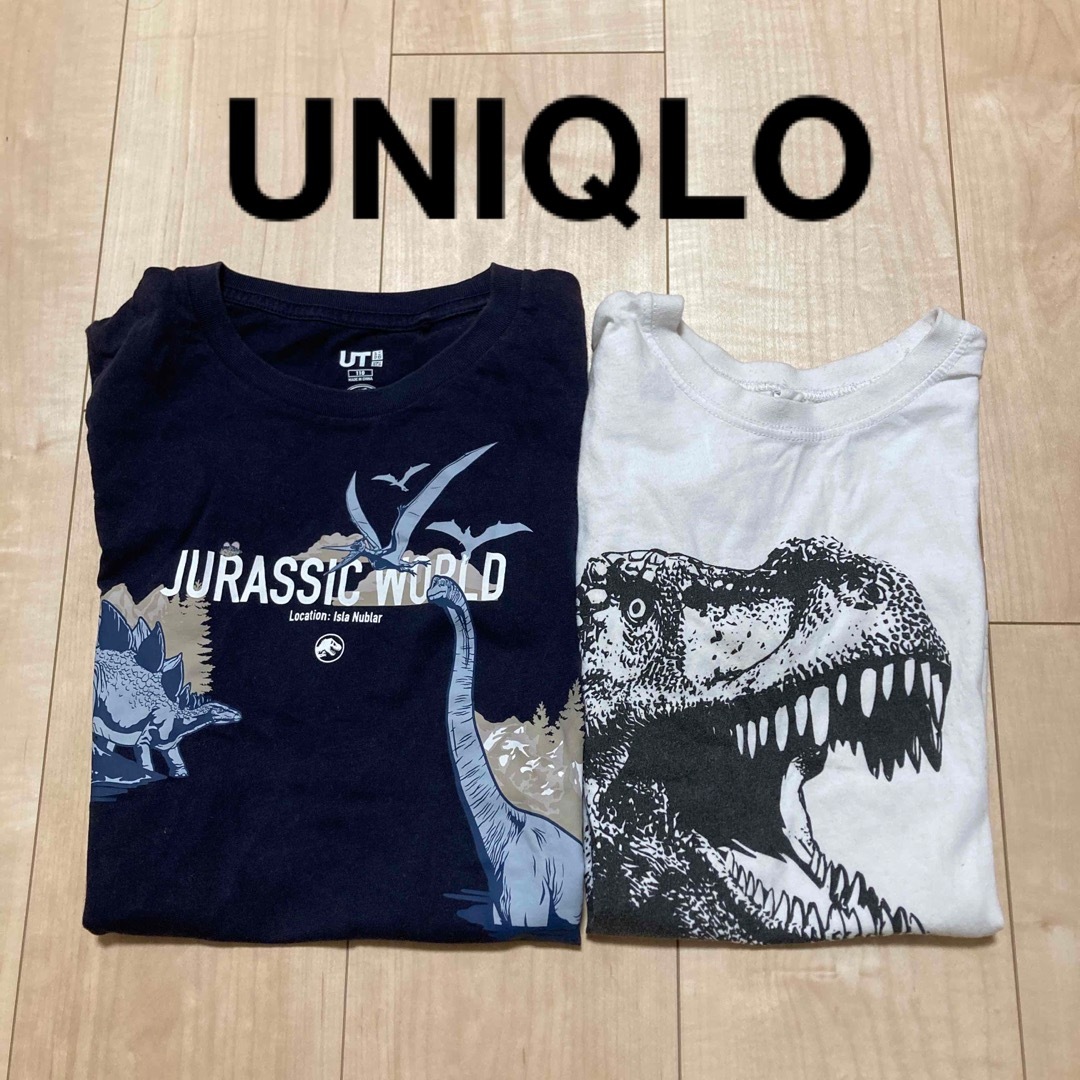 UNIQLO(ユニクロ)の男の子　Tシャツ　まとめ売り　110 恐竜　ジュラシックワールド キッズ/ベビー/マタニティのキッズ服男の子用(90cm~)(Tシャツ/カットソー)の商品写真