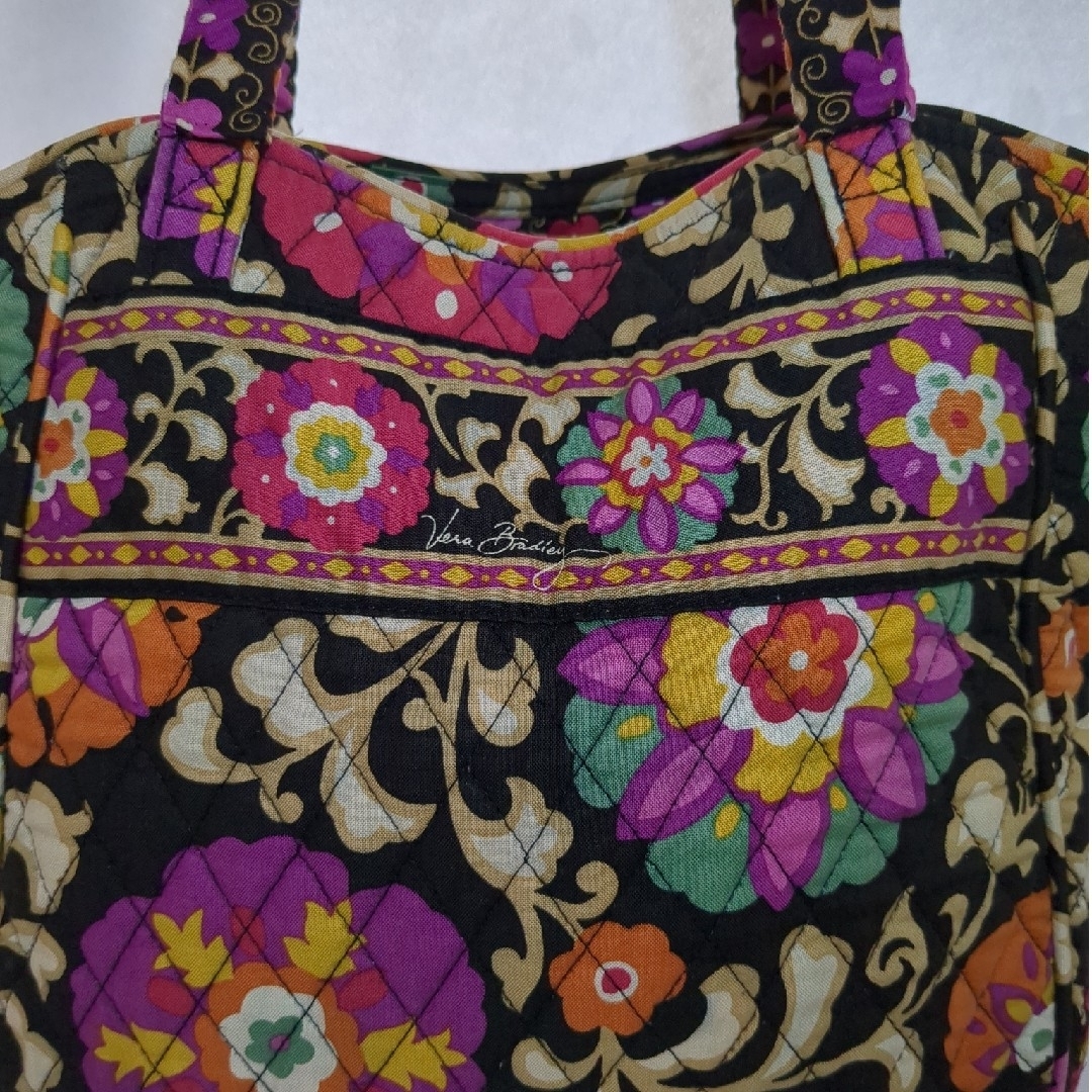 Vera Bradley(ヴェラブラッドリー)のヴェラ・ブラッドリー トートバッグ キルト生地 花柄 USED美品 レディースのバッグ(トートバッグ)の商品写真