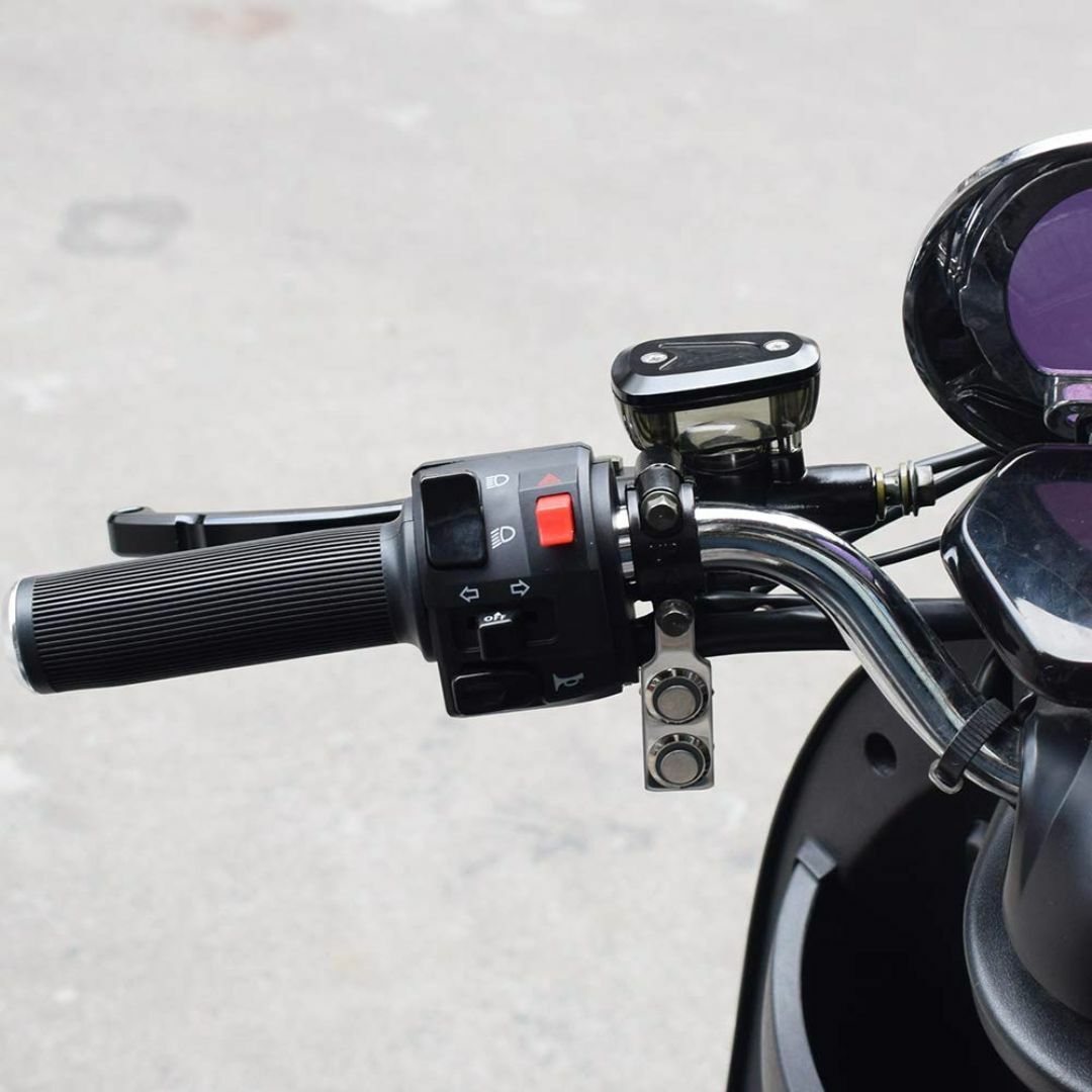オートバイハンドルバースイッチ ATVバイク 12V LED ヘッドライトフォグ その他のその他(その他)の商品写真