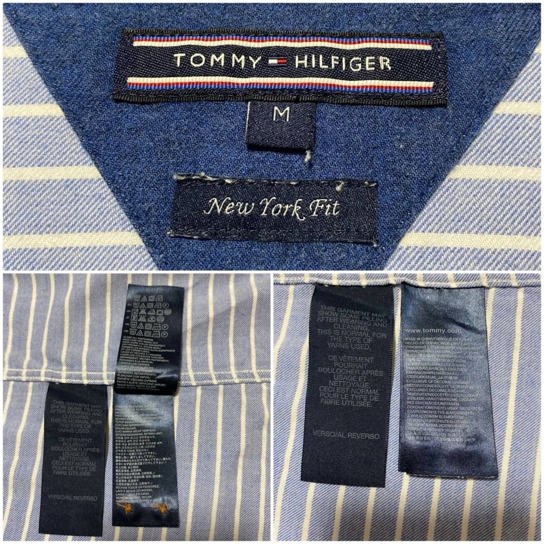 TOMMY HILFIGER(トミーヒルフィガー)のトミーヒルフィガー 長袖 ボタンダウン シャツ メンズ サイズM ライトブルー メンズのトップス(シャツ)の商品写真