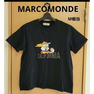 MARCOMONDE - ♥️手洗い可♥️【MARCOMONDE】M相当 ブラック プリントTシャツ