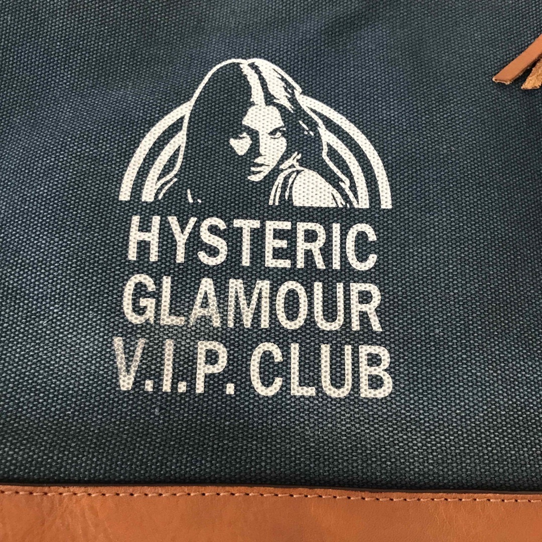 HYSTERIC GLAMOUR(ヒステリックグラマー)のヒステリックグラマー　トートバッグ　大きめ　デニム×レザー　ヒスガール　大容量 レディースのバッグ(トートバッグ)の商品写真