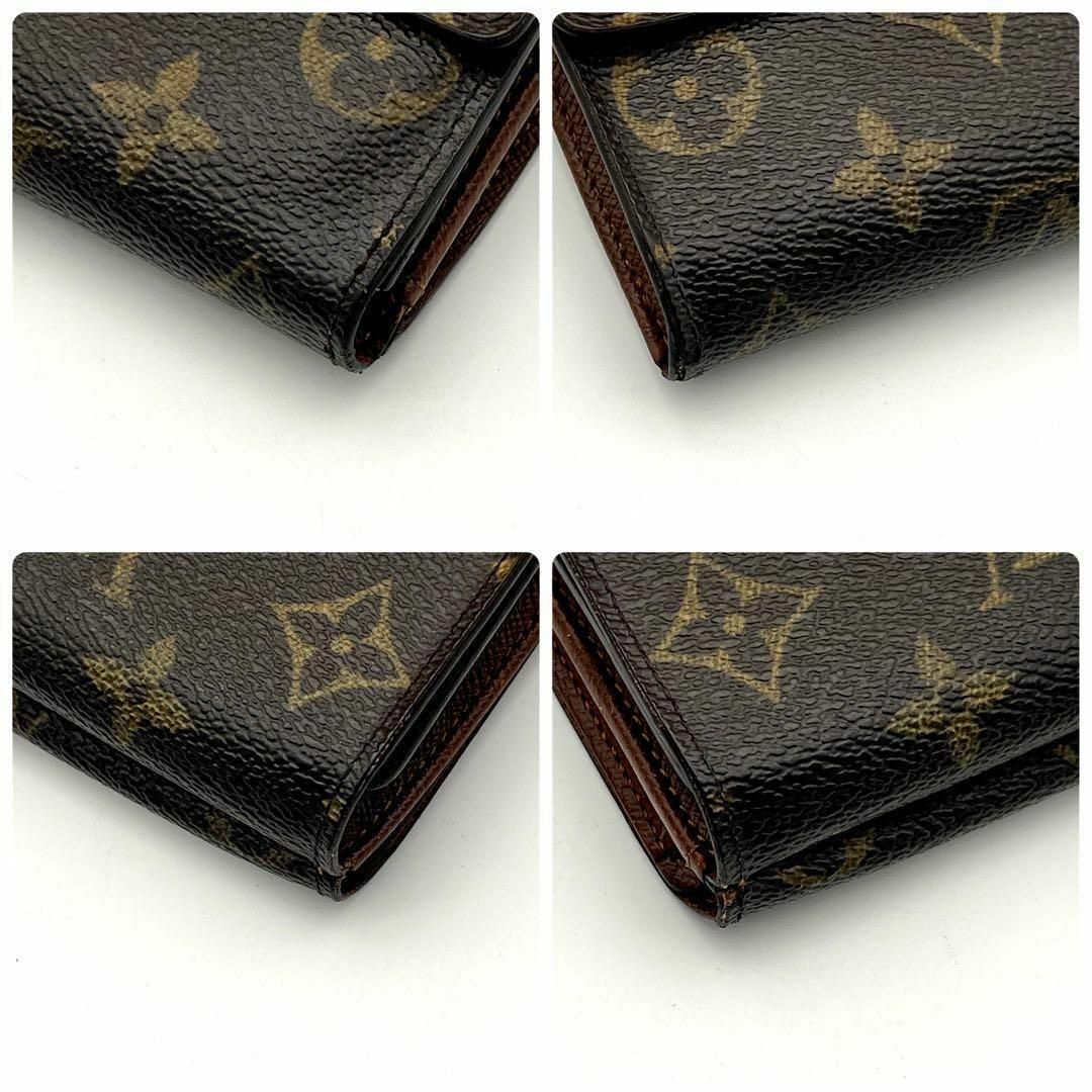 LOUIS VUITTON(ルイヴィトン)のルイヴィトン 3つ折り財布 モノグラム 茶 ポルトモネビエカルトクレディ レディースのファッション小物(財布)の商品写真