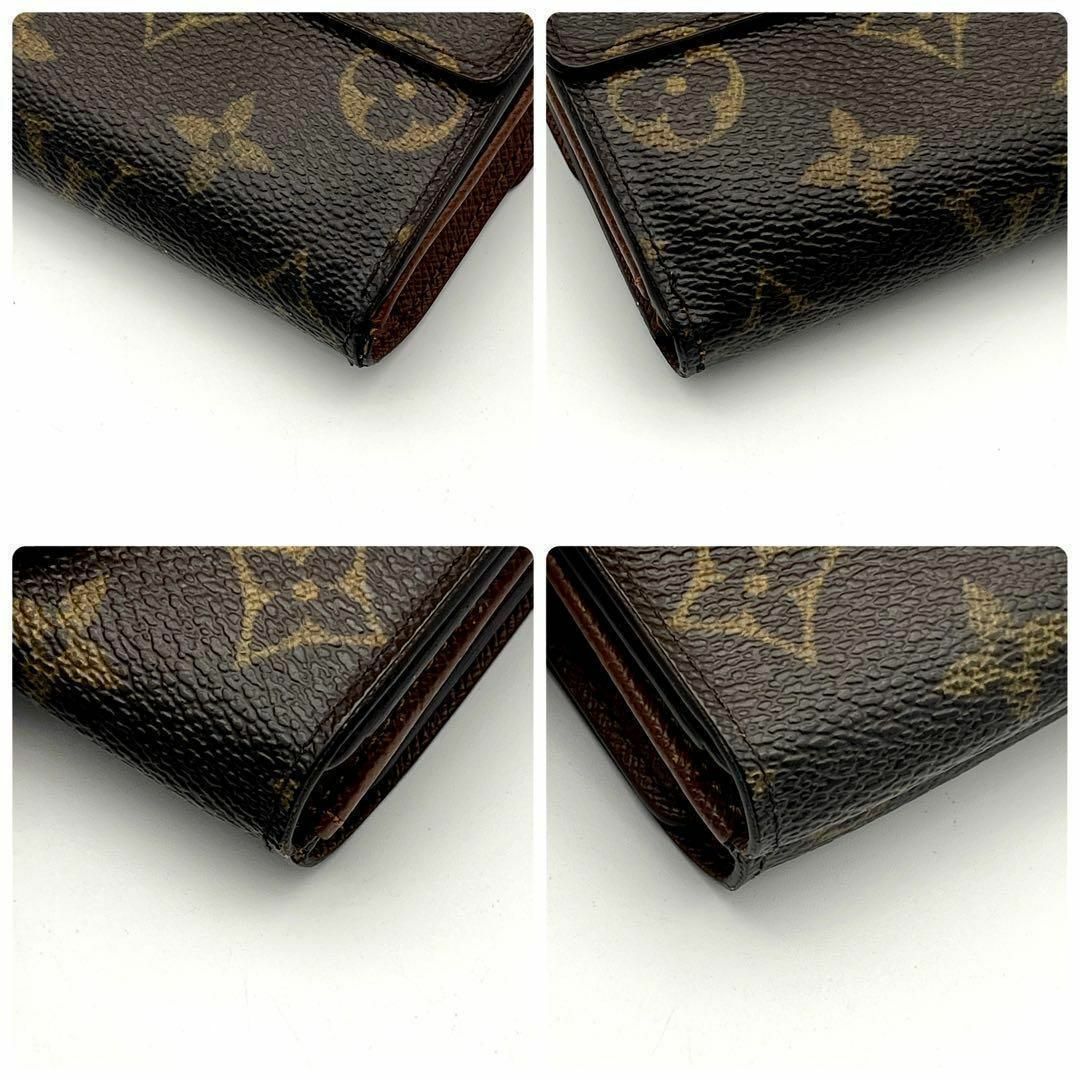 LOUIS VUITTON(ルイヴィトン)のルイヴィトン 3つ折り財布 モノグラム 茶 ポルトモネビエカルトクレディ レディースのファッション小物(財布)の商品写真