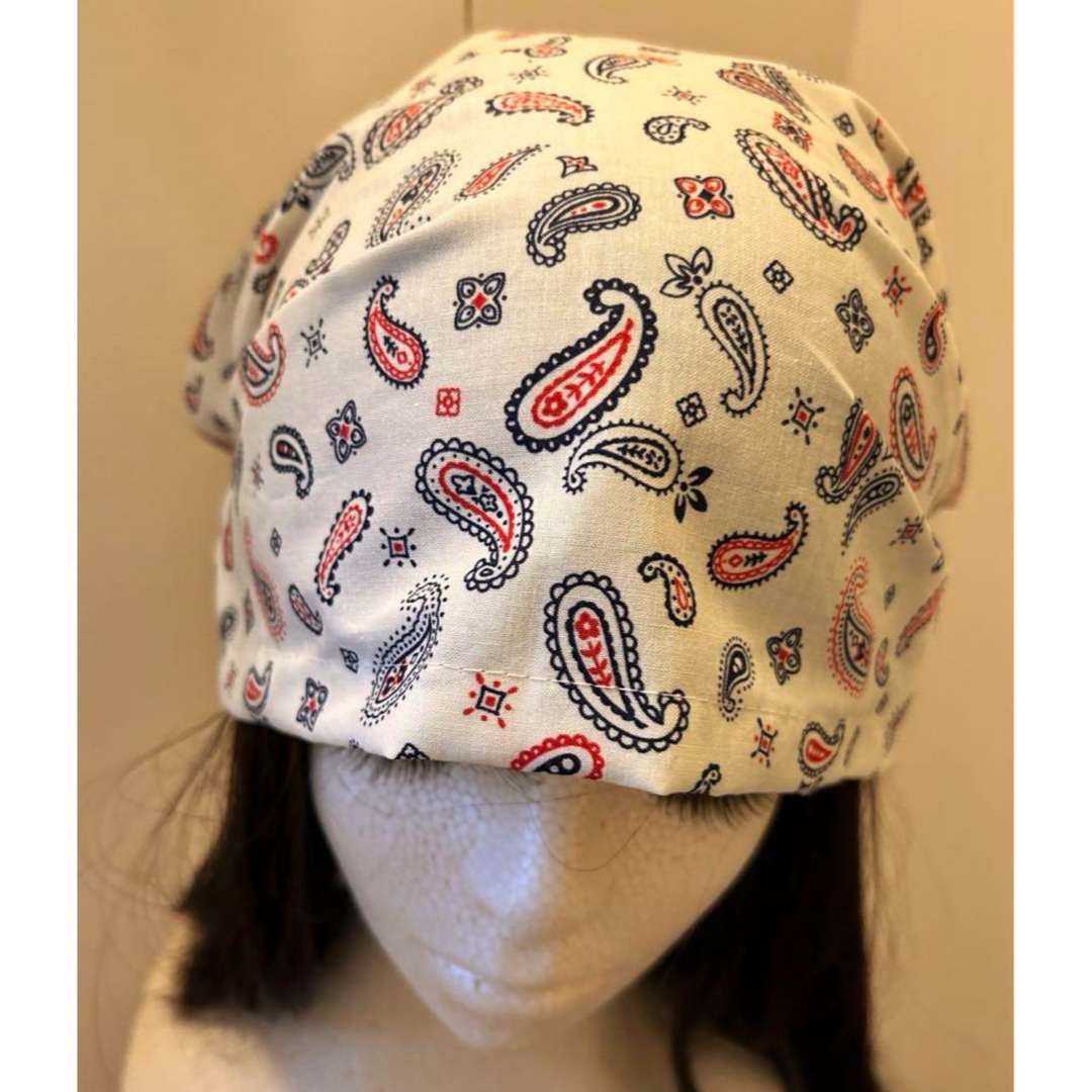 1269 ケアキャップ  医療用キャップ　ケア帽子 調理用帽子　抗がん剤治療 ハンドメイドのファッション小物(帽子)の商品写真