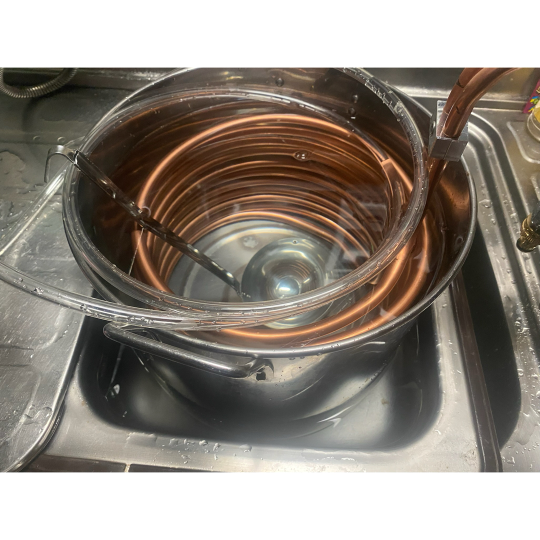 ラーメン屋さん必見 スープ冷却チラー 30〜35cm寸胴用 12パイ銅 ラーメン屋さん必見 スープ冷却チラー 30〜35cm寸胴用 12パイ銅