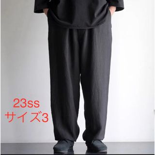 COMOLI - ●美品【comoli】23ssカナパドローストリングパンツ サイズ3