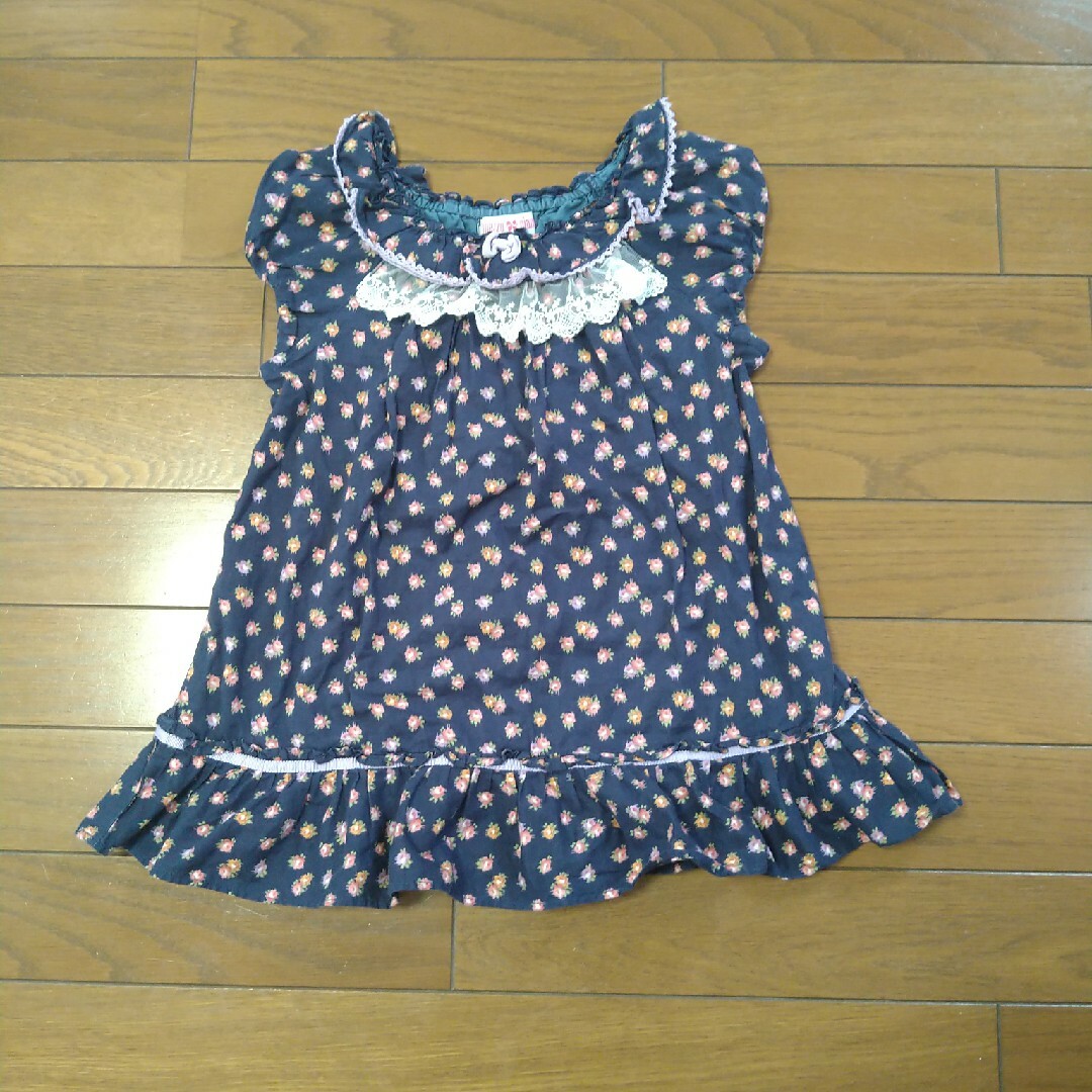 mezzo piano(メゾピアノ)のmezzo piano　チュニック　130サイズ キッズ/ベビー/マタニティのキッズ服女の子用(90cm~)(Tシャツ/カットソー)の商品写真