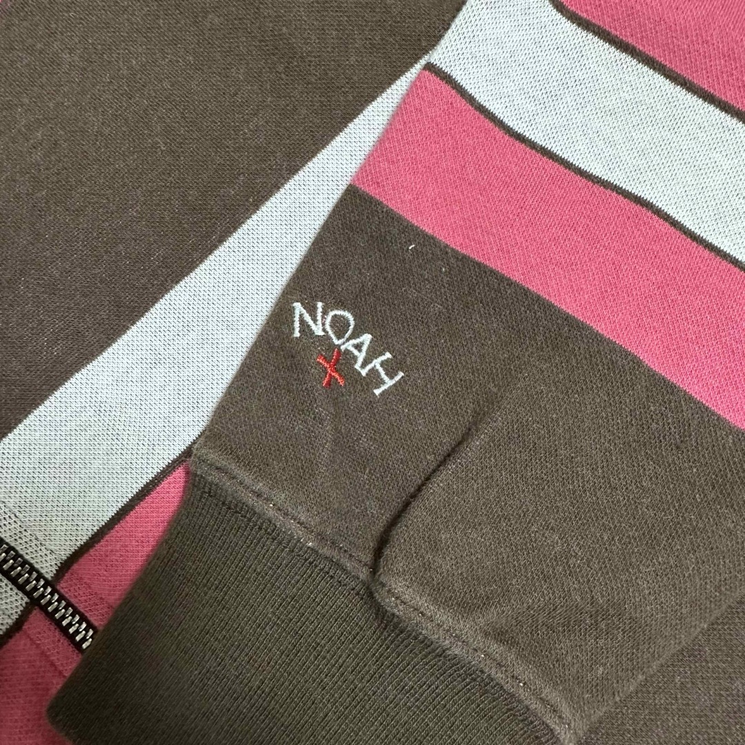 Noah nyc ノア ジップ ポロシャツ ボーダー ロンT S メンズのトップス(ポロシャツ)の商品写真