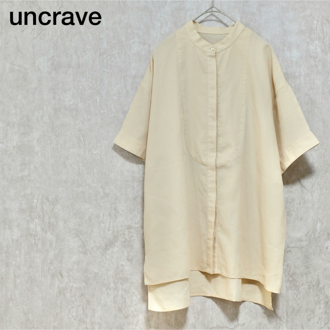 TOCCA(トッカ)のuncrave シアーコットン バンドカラーシャツ レディースのトップス(シャツ/ブラウス(半袖/袖なし))の商品写真