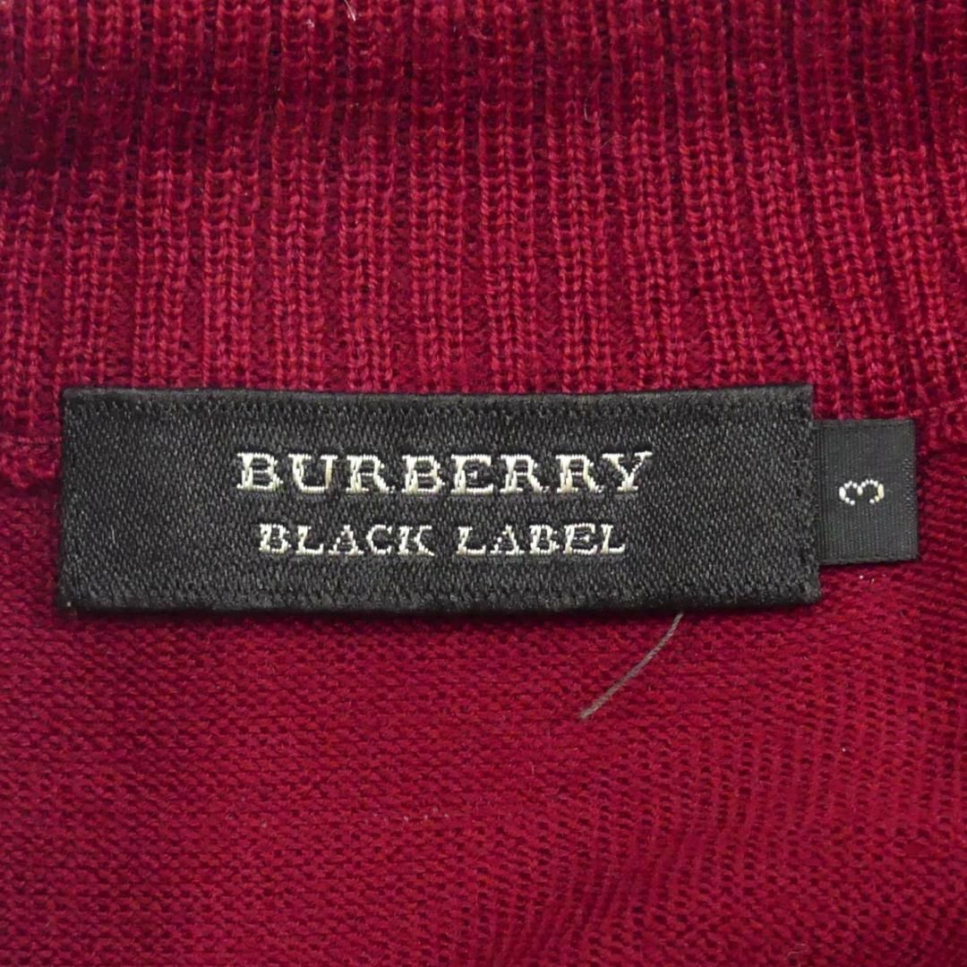 BURBERRY BLACK LABEL(バーバリーブラックレーベル)の日本製 バーバリーブラックレーベル セーター ニット L 赤 刺繍 TJ1017 メンズのトップス(ニット/セーター)の商品写真