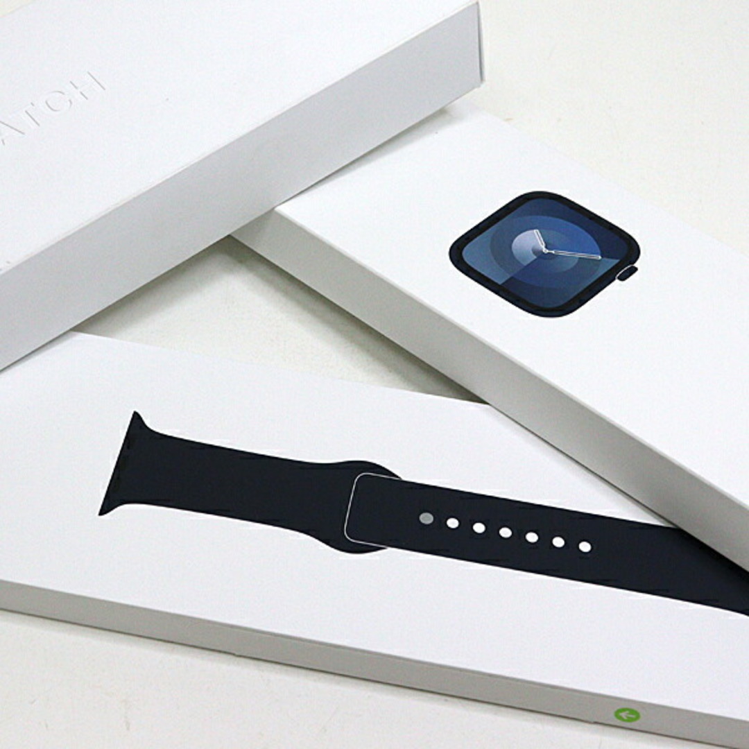 Apple(アップル)のApple アップルウォッチ Series 9 ミッドナイトアルミニウム 45mm M/L 新品 未開封 保証対象外 未使用品 メンズの時計(腕時計(アナログ))の商品写真