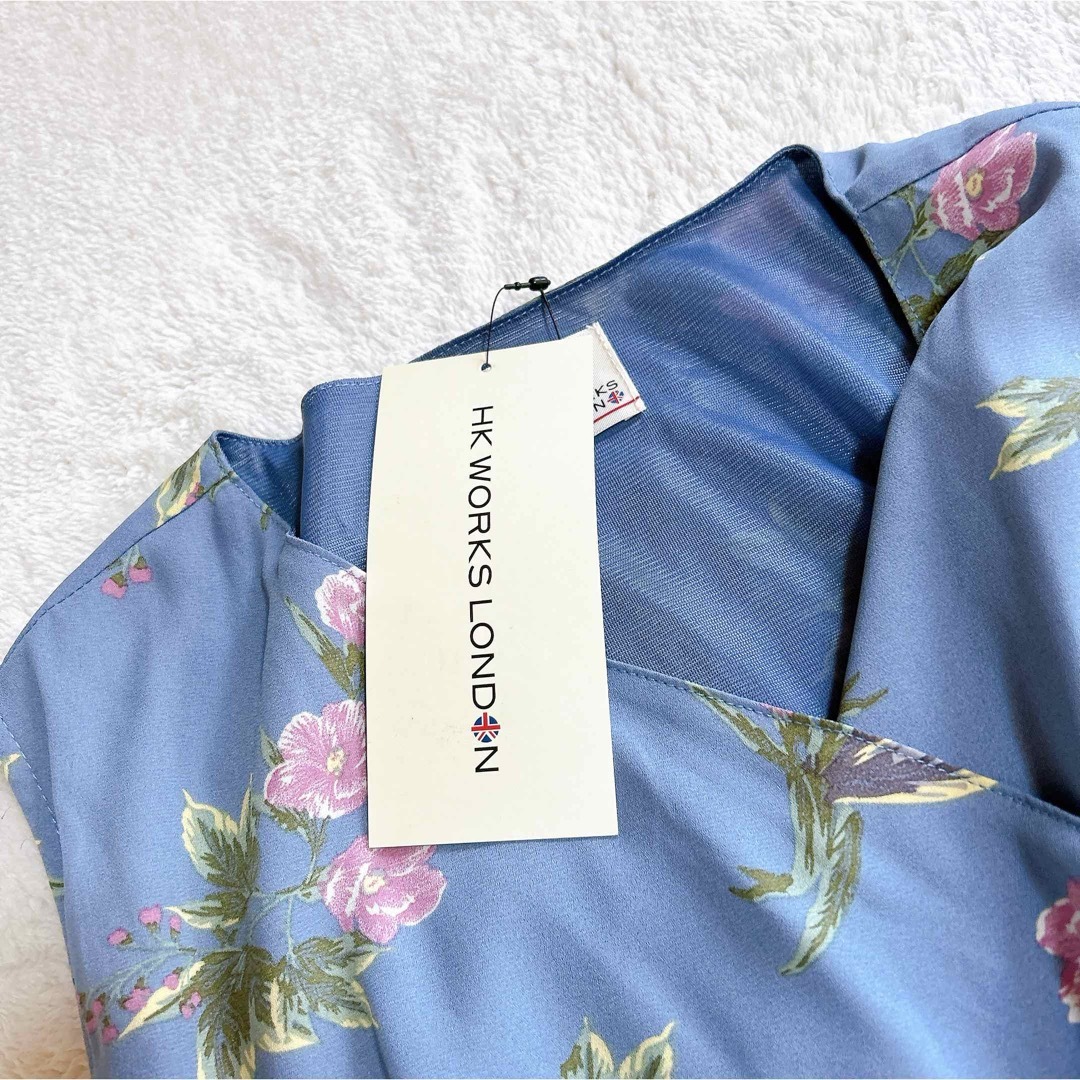 しまむら(シマムラ)のしまむら 新品タグ付き ロングワンピース 袖なし 花柄 大きいサイズ LL レディースのワンピース(ロングワンピース/マキシワンピース)の商品写真