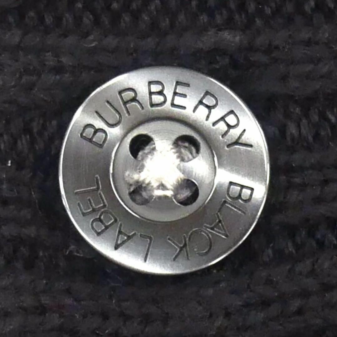 BURBERRY BLACK LABEL(バーバリーブラックレーベル)の廃盤 バーバリーブラックレーベル セーター ニット L 黒 刺繍 TJ1015 メンズのトップス(ニット/セーター)の商品写真