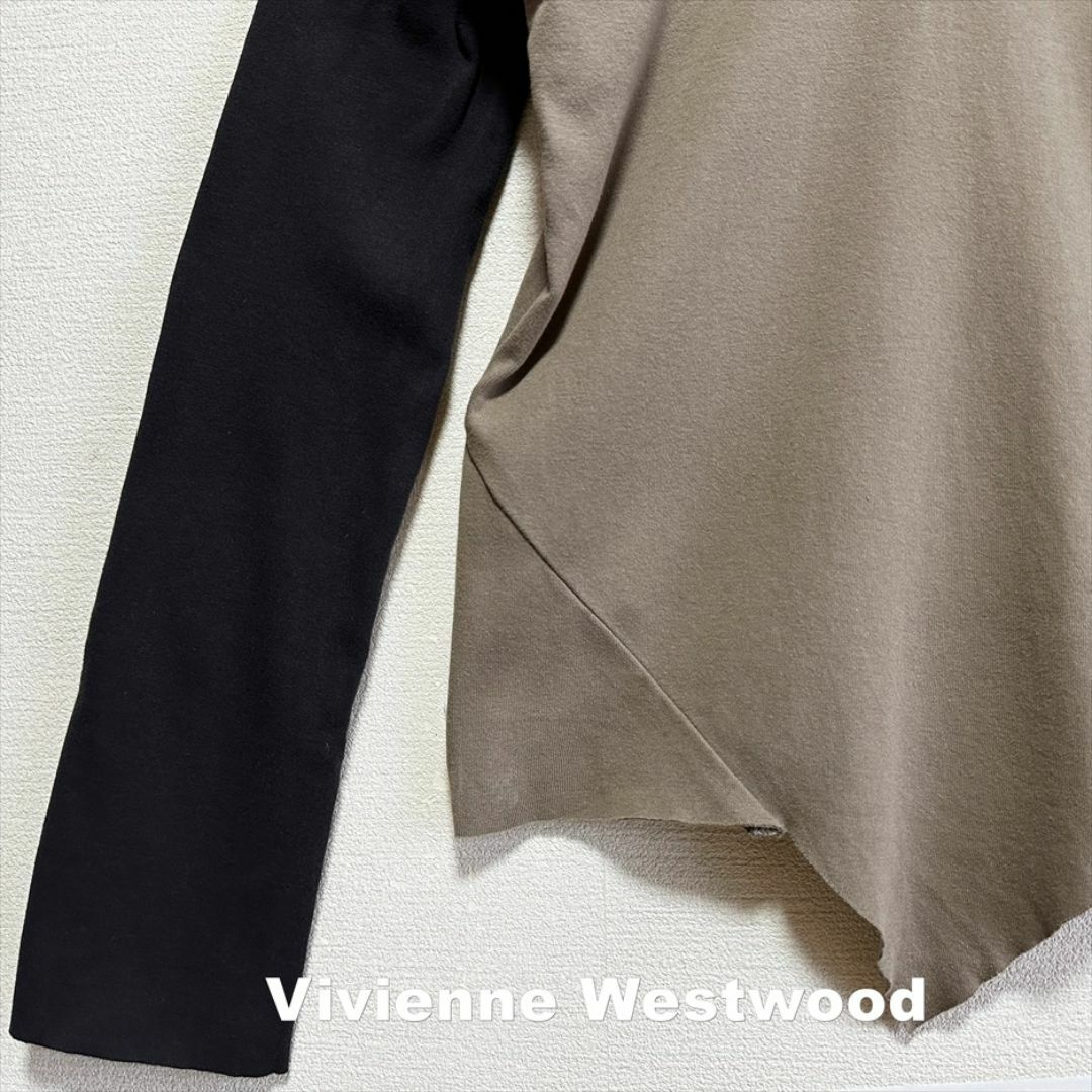 Vivienne Westwood(ヴィヴィアンウエストウッド)の【Vivienne Westwood】ショルダーカット コルセット カットソー レディースのトップス(カットソー(長袖/七分))の商品写真