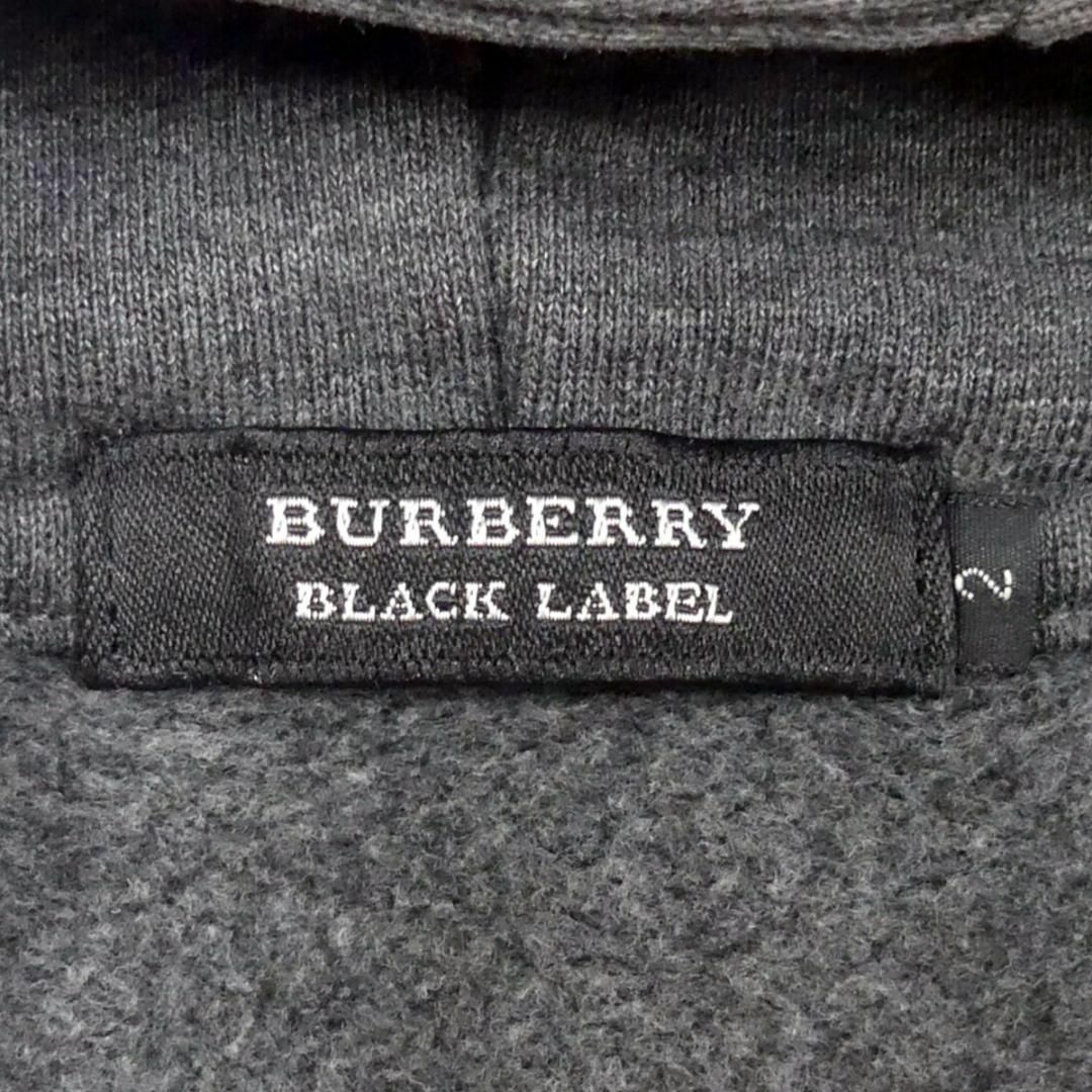 BURBERRY BLACK LABEL(バーバリーブラックレーベル)のバーバリーブラックレーベル スウェット パーカー フーディー 刺繍 TJ1014 メンズのトップス(スウェット)の商品写真