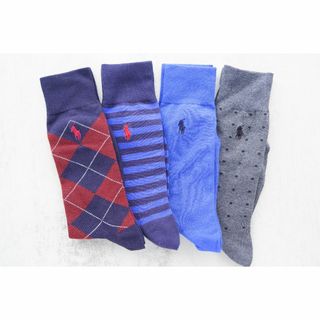 ポロラルフローレン(POLO RALPH LAUREN)のPOLOポロラルフローレン【4足セット／メンズ】おしゃれなソックス【新品です】(ソックス)