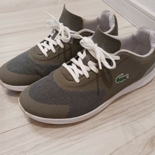 LACOSTE　ラコステ　スニーカー　26.5 　グリーン　カーキ