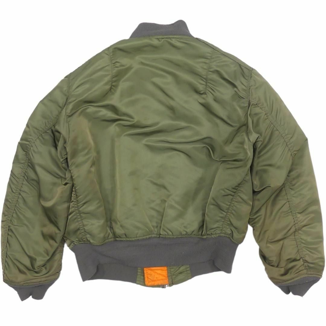 ALPHA INDUSTRIES(アルファインダストリーズ)のMA-1 フライトジャケット アルファ M 90’s USA カーキ JJ920 メンズのジャケット/アウター(フライトジャケット)の商品写真