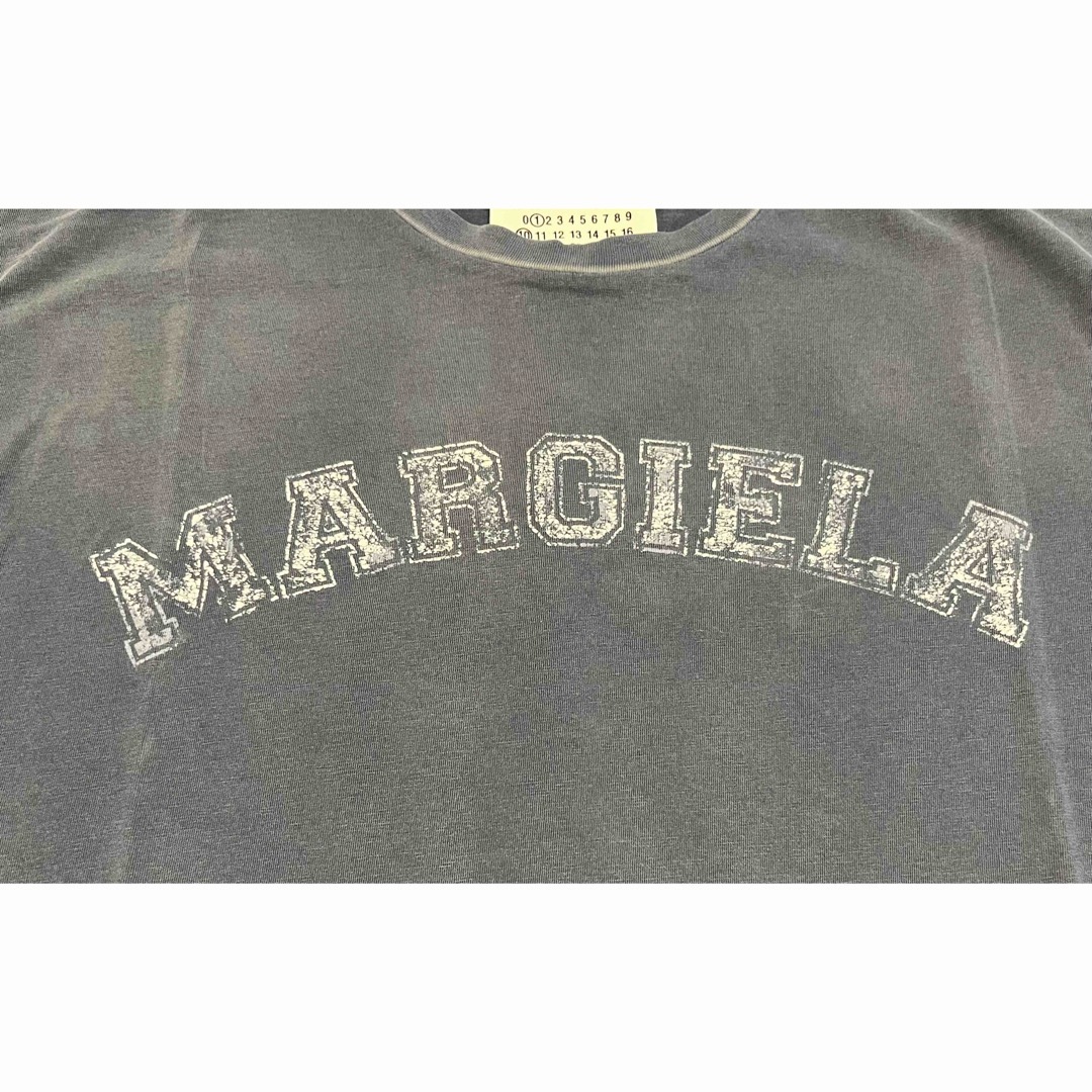 Maison Martin Margiela(マルタンマルジェラ)の23SS メゾン マルジェラ Tシャツ ヴィンテージ 古着風 ロゴ 新品ブルーS メンズのトップス(Tシャツ/カットソー(半袖/袖なし))の商品写真