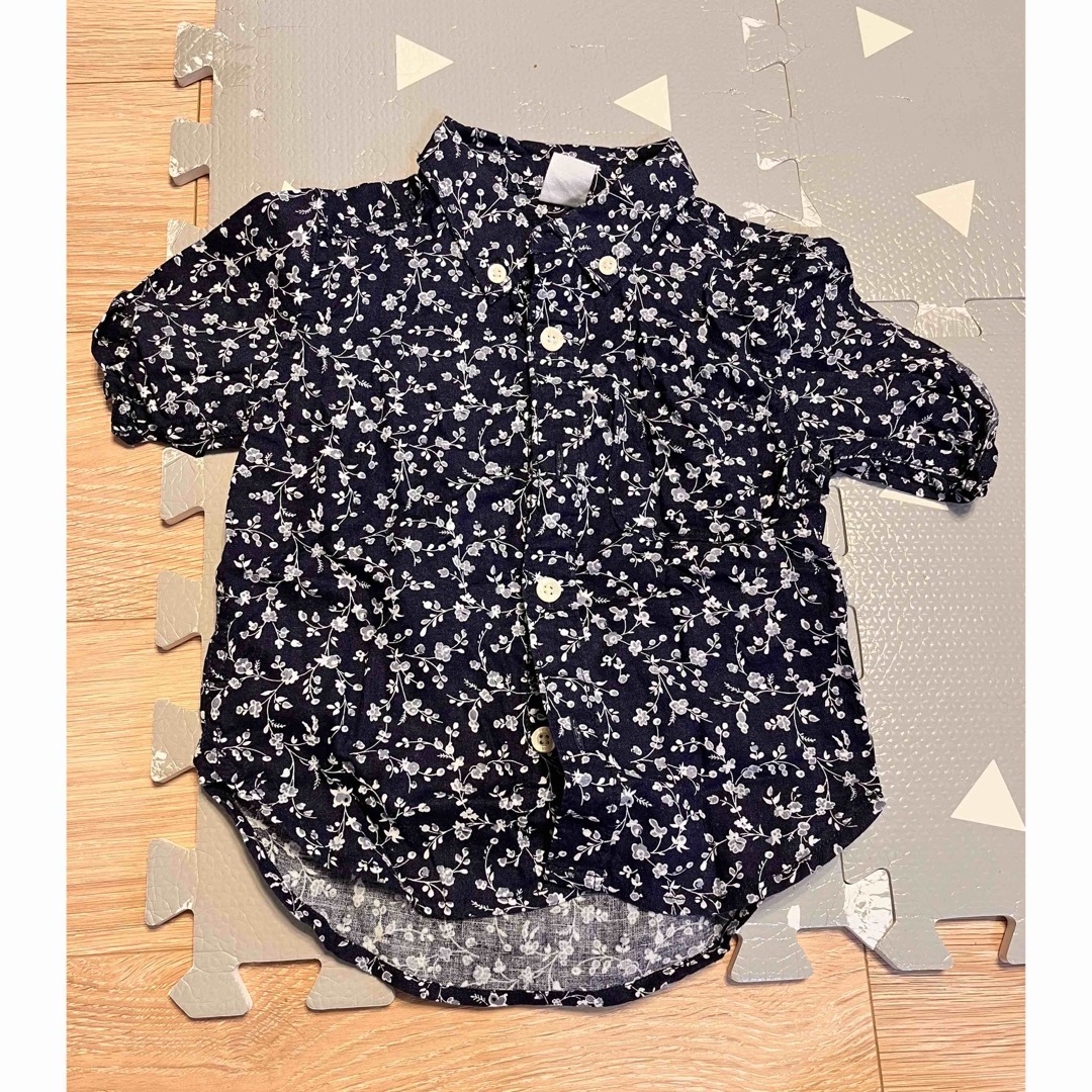 GAP(ギャップ)のベビーGAP 花柄シャツ キッズ/ベビー/マタニティのベビー服(~85cm)(シャツ/カットソー)の商品写真