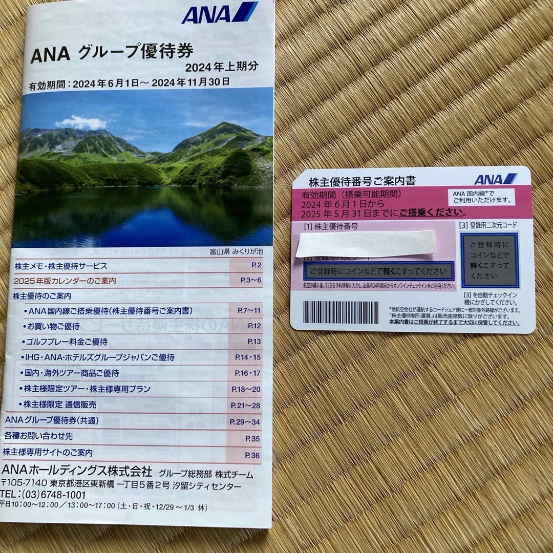 ANA 株主優待 チケットの優待券/割引券(ショッピング)の商品写真