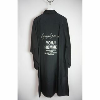 Yohji Yamamoto POUR HOMME - 18SS Yohji Yamamotoヨウジヤマモト キュプラ シャツ322O▲