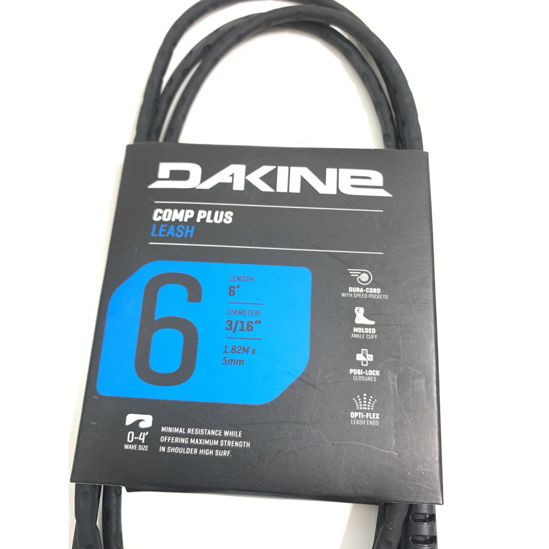 Dakine(ダカイン)の6ft DAKINE ダカイン コンペ リーシュコード 小波 コンプ カイマナ スポーツ/アウトドアのスポーツ/アウトドア その他(サーフィン)の商品写真