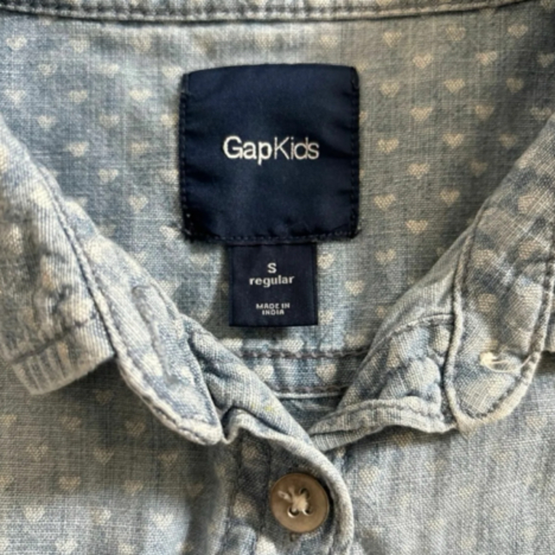 GAP(ギャップ)のシャツワンピース 長袖　GAP キッズ　120 キッズ/ベビー/マタニティのキッズ服女の子用(90cm~)(ジャケット/上着)の商品写真