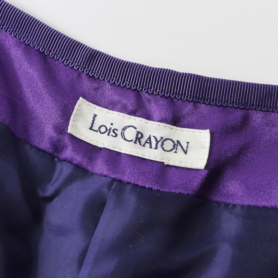 Lois CRAYON(ロイスクレヨン)のロイスクレヨン Lois CRAYON ドットジャガードフリルショートパンツ M/ブルー ギャザー【2400013860482】 レディースのパンツ(ショートパンツ)の商品写真