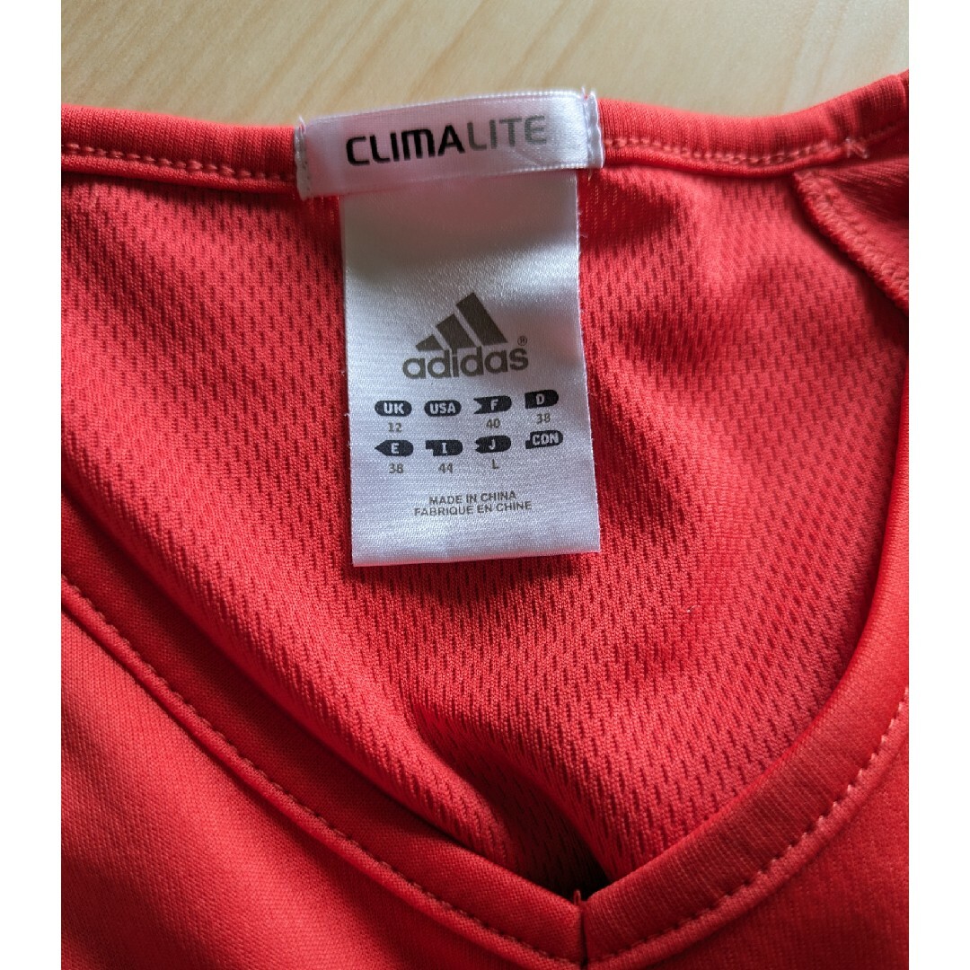 adidas(アディダス)のレディース　スポーツシャツ　Lサイズ レディースのトップス(Tシャツ(半袖/袖なし))の商品写真