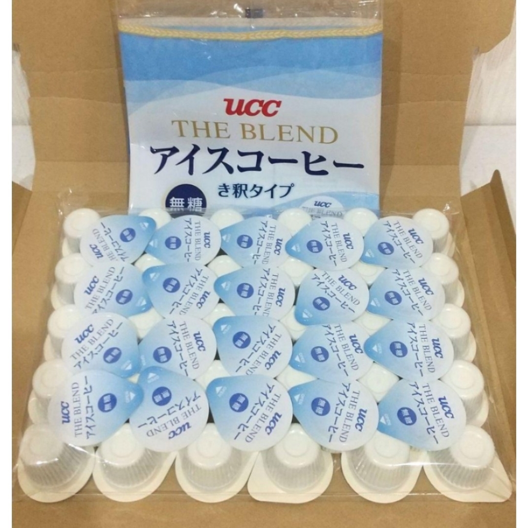 UCC(ユーシーシー)のUCC アイスコーヒー 無糖 き釈タイプ 50個  ポーション  コストコ 食品/飲料/酒の飲料(コーヒー)の商品写真