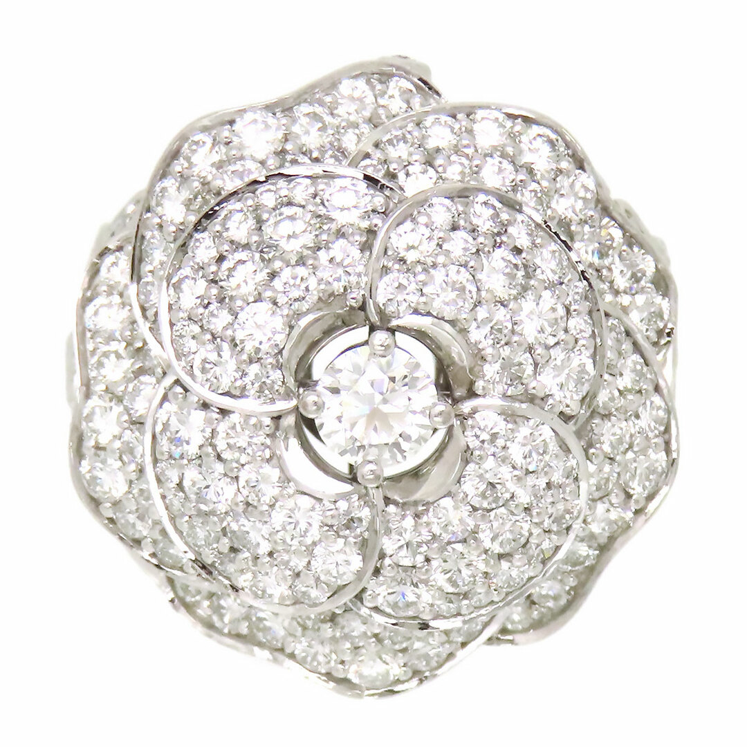 CHANEL(シャネル)のシャネル カメリア ダイヤモンド #55 Au750 (K18WG) レディース CHANEL [美品] 【中古】 【ジュエリー】 レディースのアクセサリー(リング(指輪))の商品写真