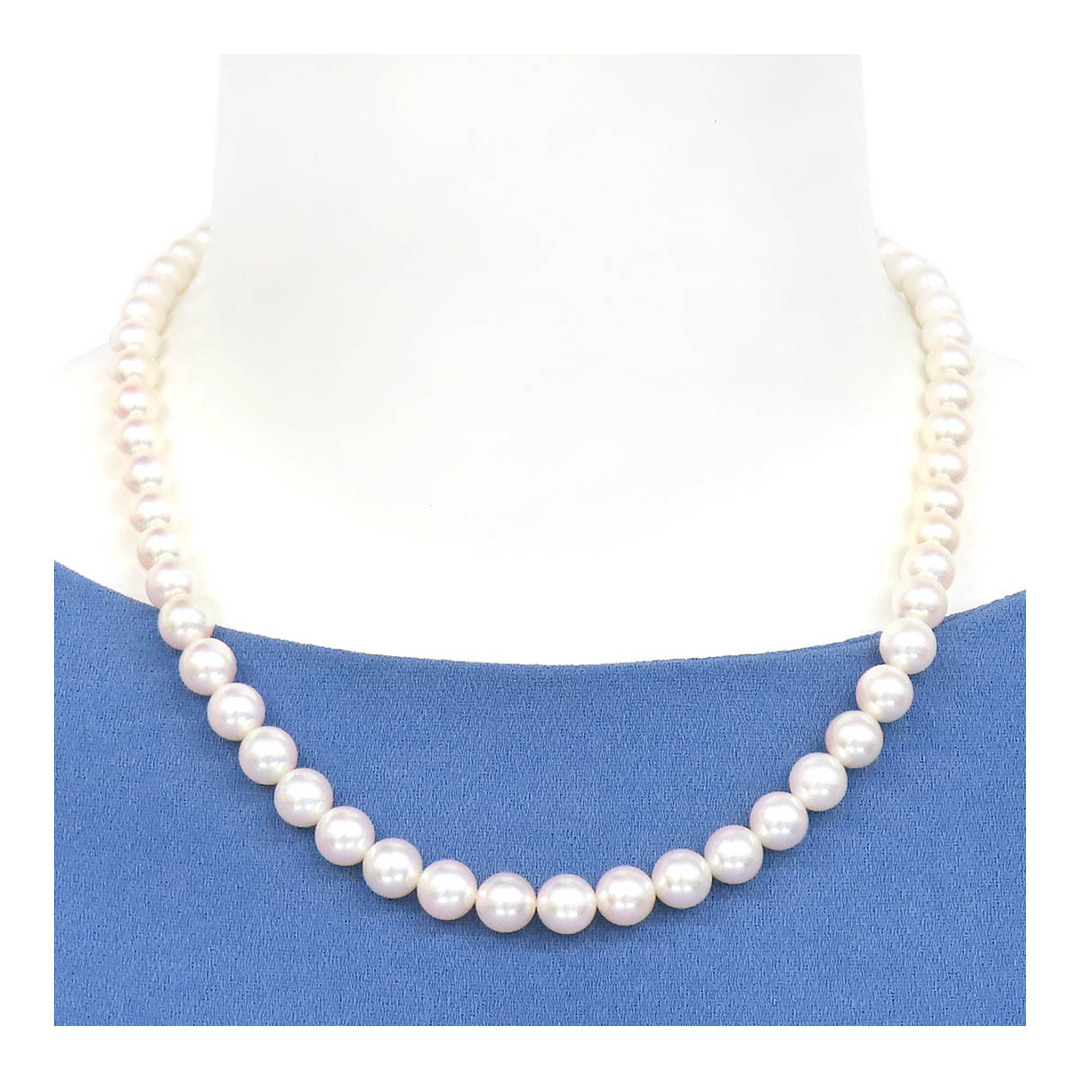 MIKIMOTO(ミキモト)のミキモト アコヤ パール ネックレス SIL (SILVER) レディース MIKIMOTO 【中古】 【ジュエリー】 レディースのアクセサリー(ネックレス)の商品写真